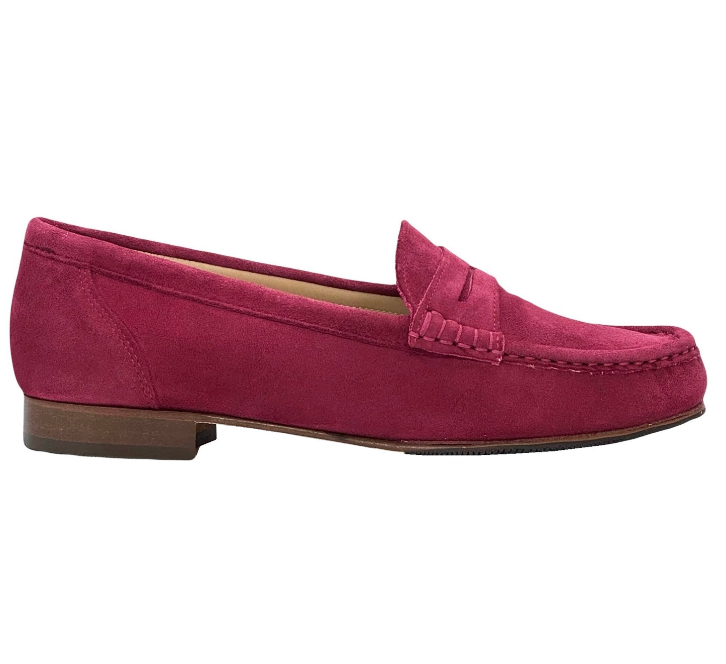 HB Ladies Suede Upper Penny Loafer