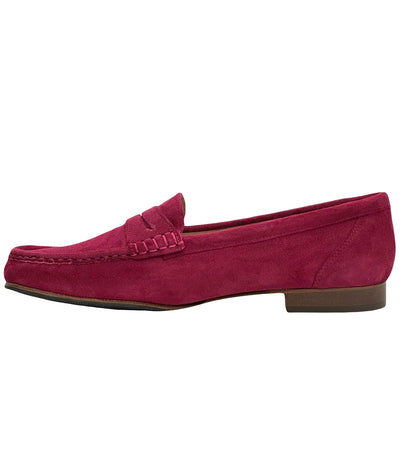 HB Ladies Suede Upper Penny Loafer