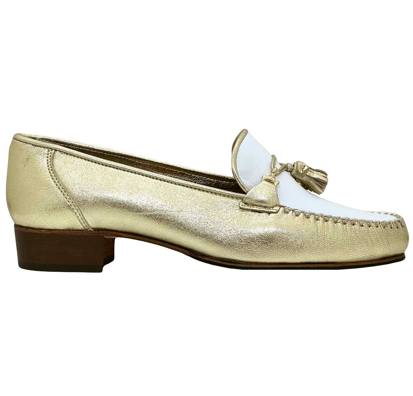 HB Ladies Leather Trim Moccasin