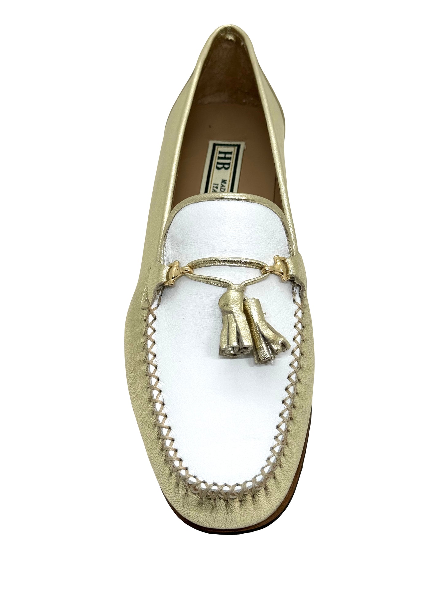 HB Ladies Leather Trim Moccasin