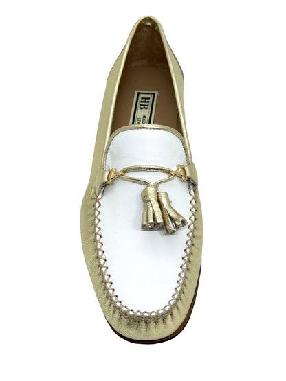 HB Ladies Leather Trim Moccasin