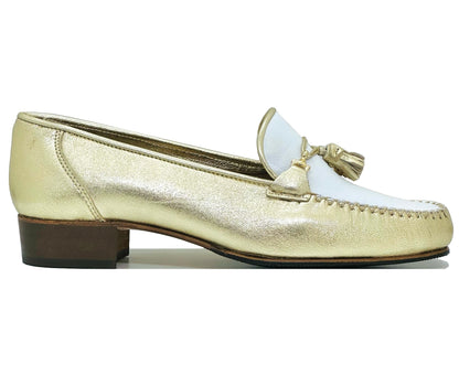 HB Ladies Leather Trim Moccasin