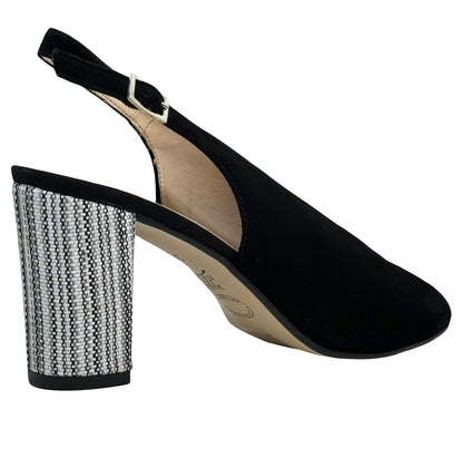 HB Sarah Ladies High Cut Block Heel Slingback