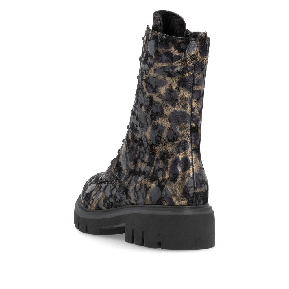 Remonte Ladies Bronze Print Lace Up Ankle Boot