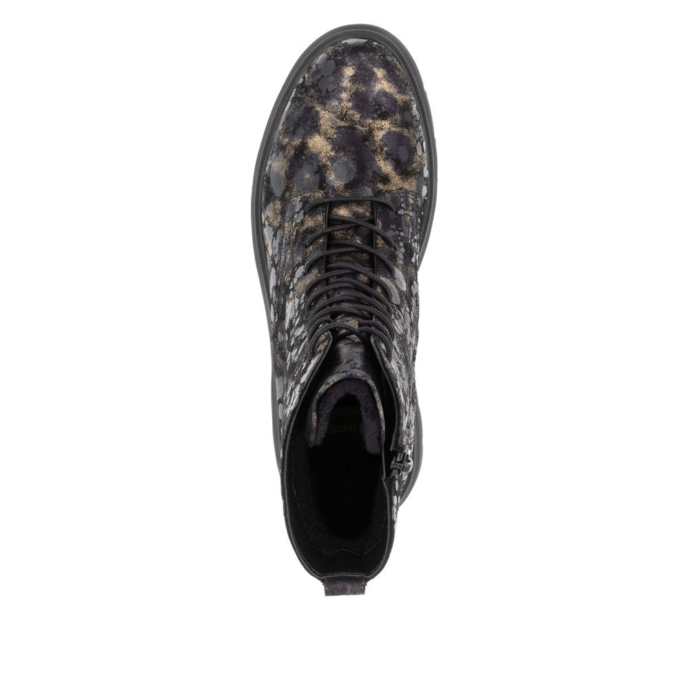 Remonte Ladies Bronze Print Lace Up Ankle Boot