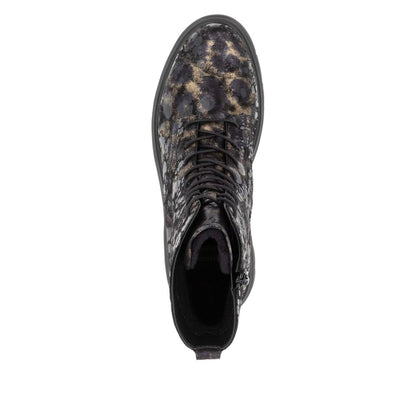 Remonte Ladies Bronze Print Lace Up Ankle Boot