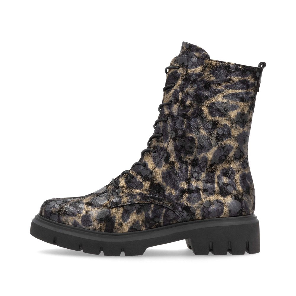 Remonte Ladies Bronze Print Lace Up Ankle Boot