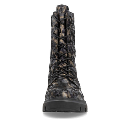Remonte Ladies Bronze Print Lace Up Ankle Boot