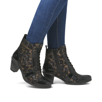 Remonte Ladies Lace Up Low Heel Ankle Boot