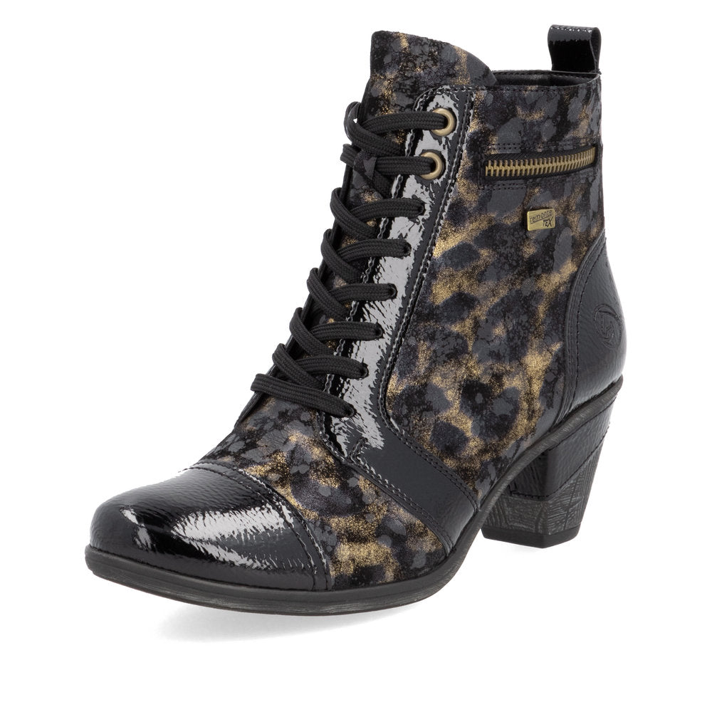Remonte Ladies Lace Up Low Heel Ankle Boot
