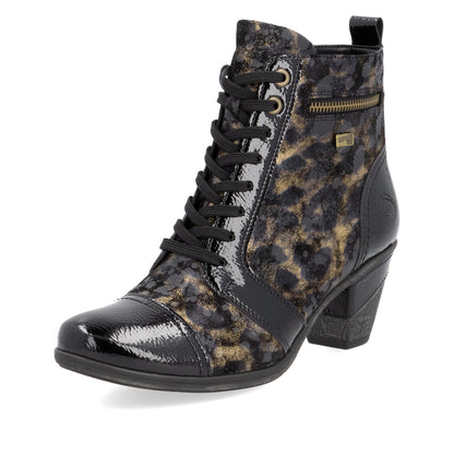 Remonte Ladies Lace Up Low Heel Ankle Boot