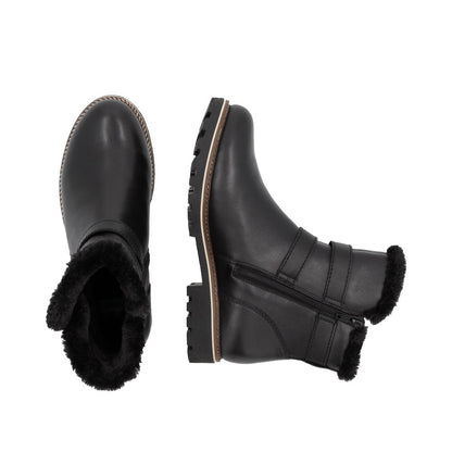 Remonte Ladies Buckle Side Warm Lined Ankle Boot
