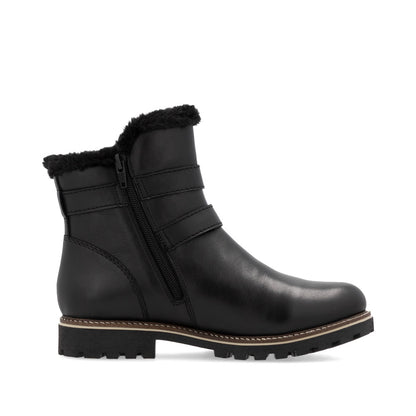 Remonte Ladies Buckle Side Warm Lined Ankle Boot