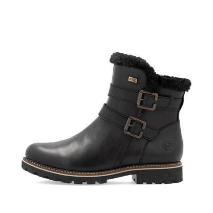 Remonte Ladies Buckle Side Warm Lined Ankle Boot