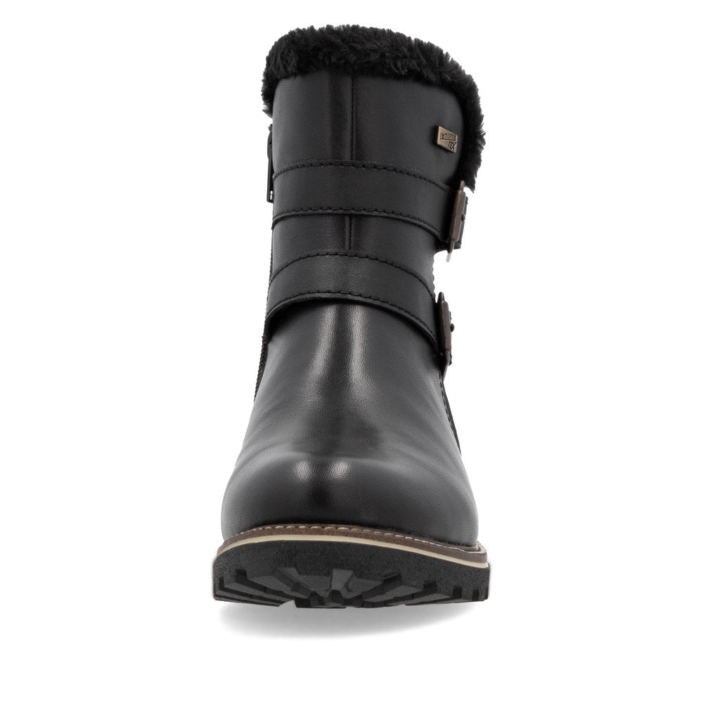 Remonte Ladies Buckle Side Warm Lined Ankle Boot
