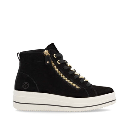 Remonte Ladies Chain Trim Lace Up Sneaker Boot