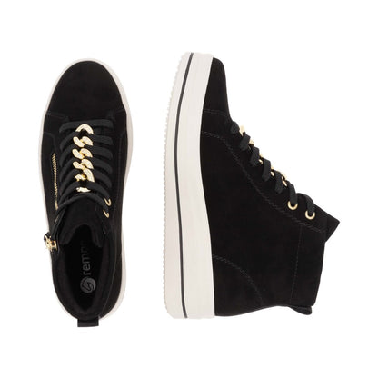 Remonte Ladies Chain Trim Lace Up Sneaker Boot