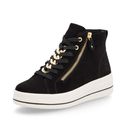 Remonte Ladies Chain Trim Lace Up Sneaker Boot