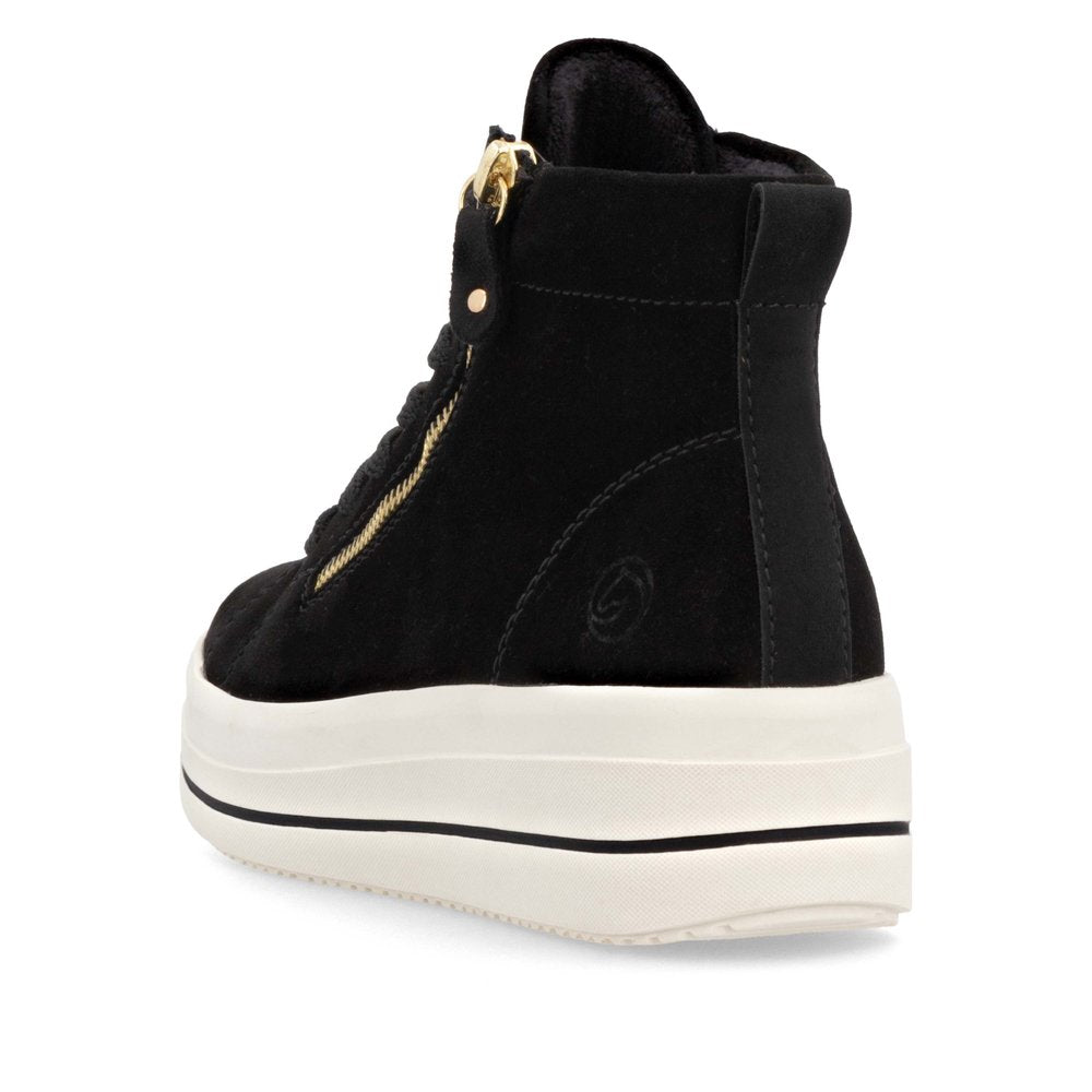 Remonte Ladies Chain Trim Lace Up Sneaker Boot