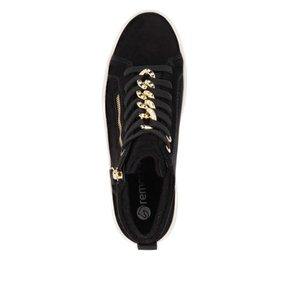 Remonte Ladies Chain Trim Lace Up Sneaker Boot