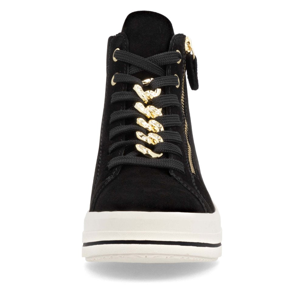 Remonte Ladies Chain Trim Lace Up Sneaker Boot