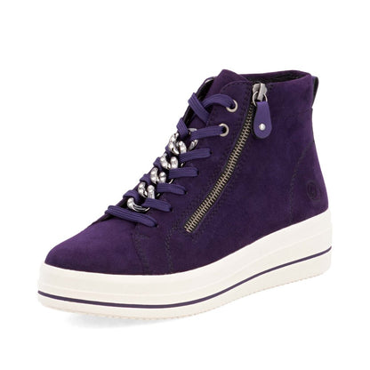 Remonte Ladies Chain Trim Lace Up Sneaker Boot