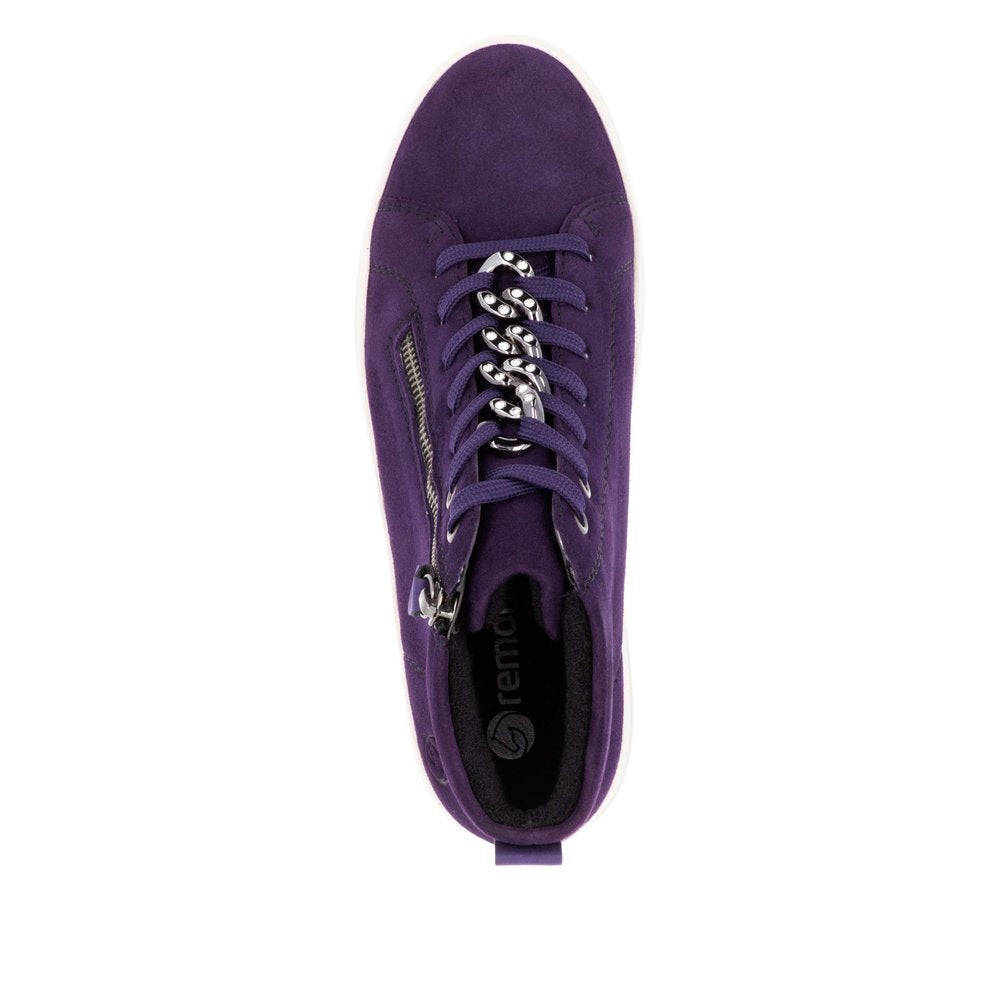 Remonte Ladies Chain Trim Lace Up Sneaker Boot
