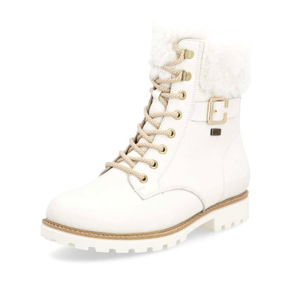 Remonte Ladies Lace Front Faux Fur Trim Boot