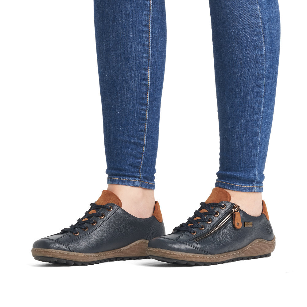 Remonte Ladies Lace Up Zip Side Shoe
