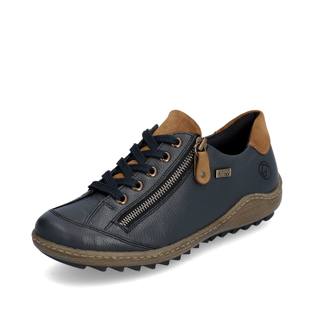 Remonte Ladies Lace Up Zip Side Shoe