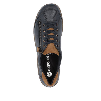 Remonte Ladies Lace Up Zip Side Shoe