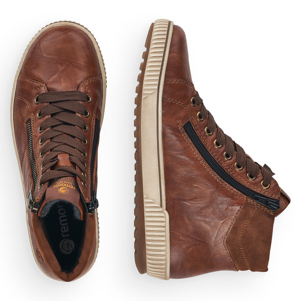 Remonte Ladies Lace Up Tex Lined Sneaker Boot