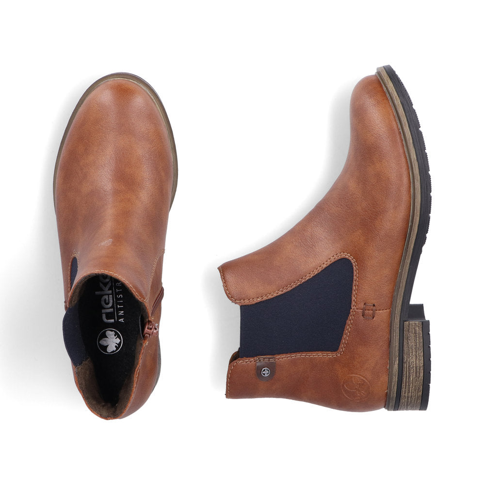 Rieker Ladies Elastic Side Chelsea Boot