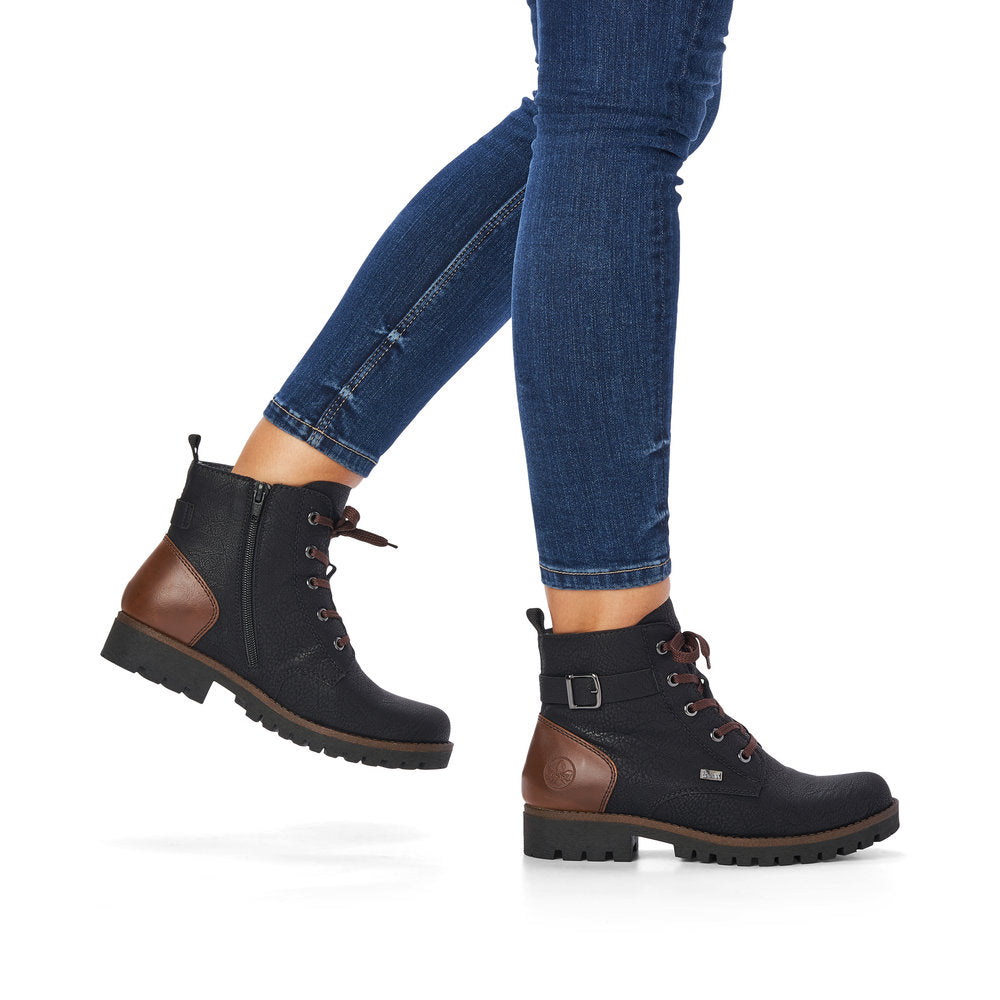 Rieker Ladies Lace Up Tex Ankle Boot