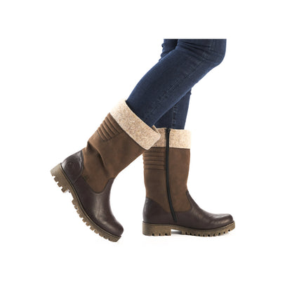 Rieker Ladies Wool Trim Tex Lined 3/4 Boot