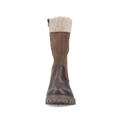 Rieker Ladies Wool Trim Tex Lined 3/4 Boot