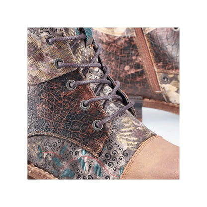 Rieker Ladies Multi Fabric Lace Up Ankle Boot