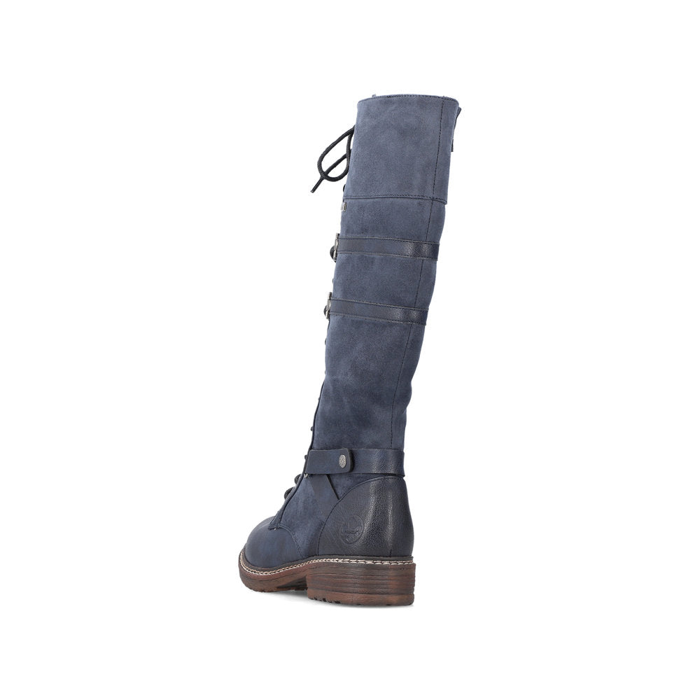Rieker Ladies Lace Up Front Long Boots