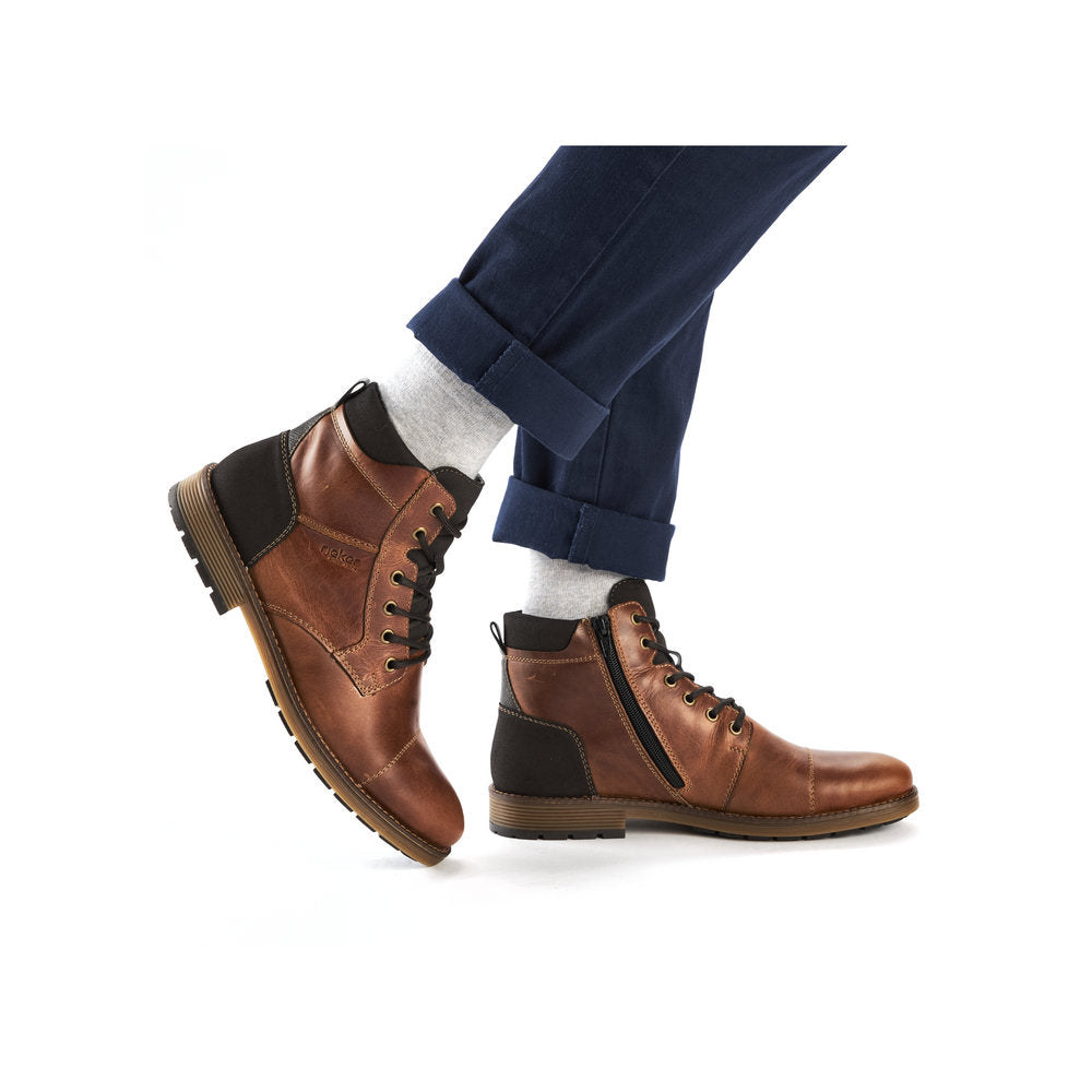 Rieker Mens Chunky Sole Lace Up Boot