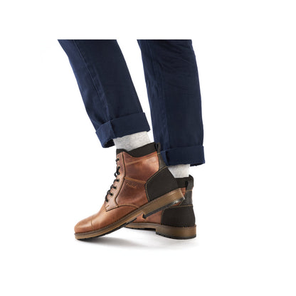 Rieker Mens Chunky Sole Lace Up Boot