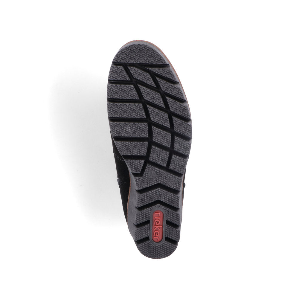 Rieker Ladies Wedge Heel Zip Side Ankle Boot