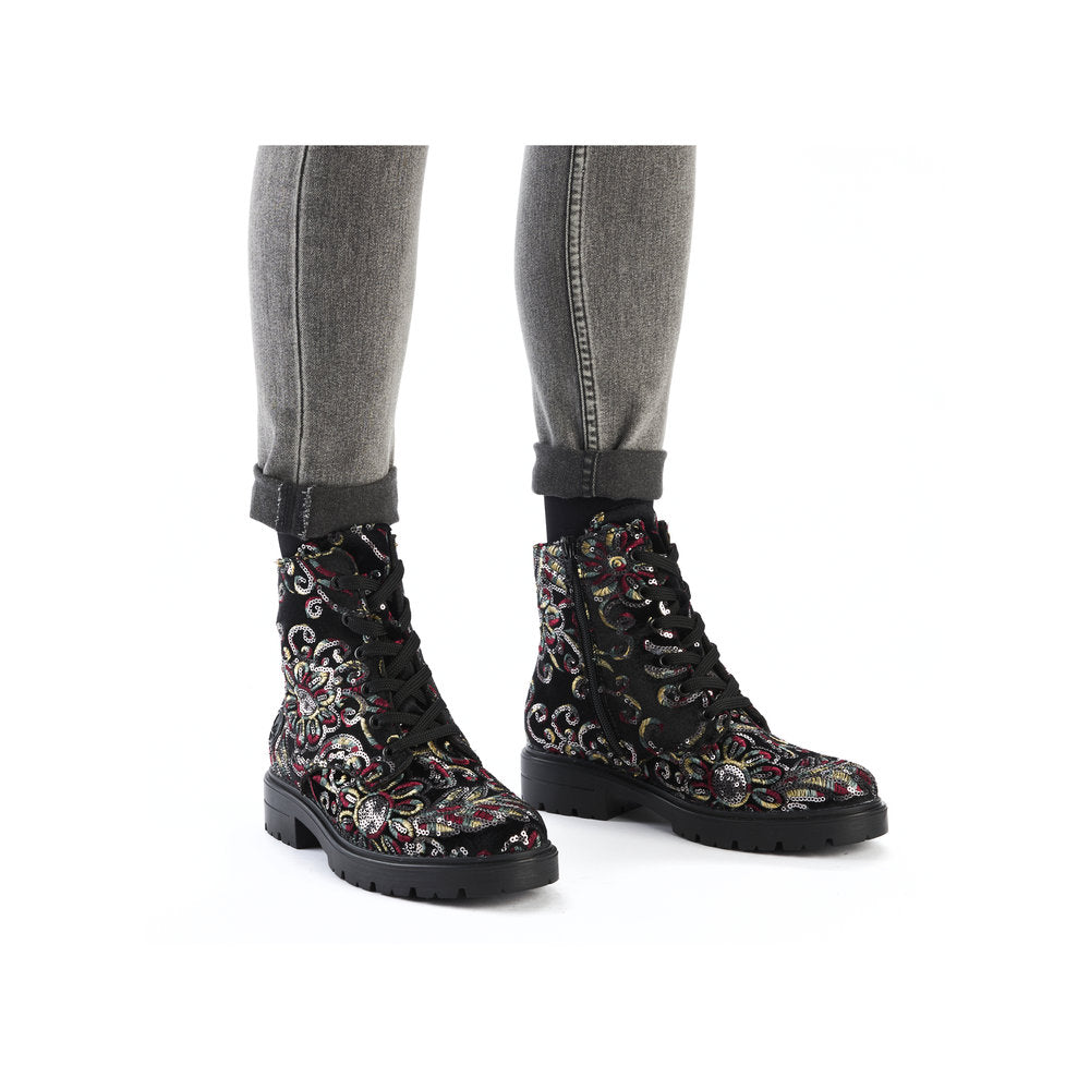 Rieker Ladies Patterned Ankle Boot