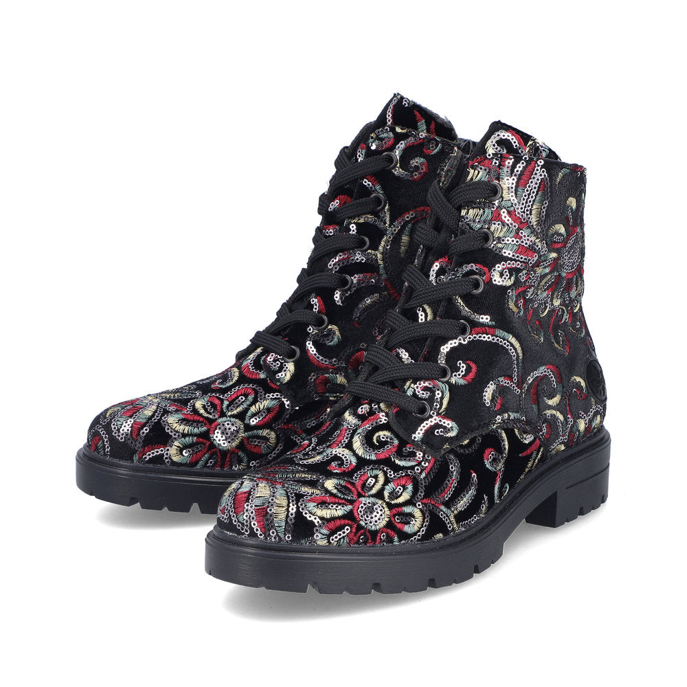 Rieker Ladies Patterned Ankle Boot