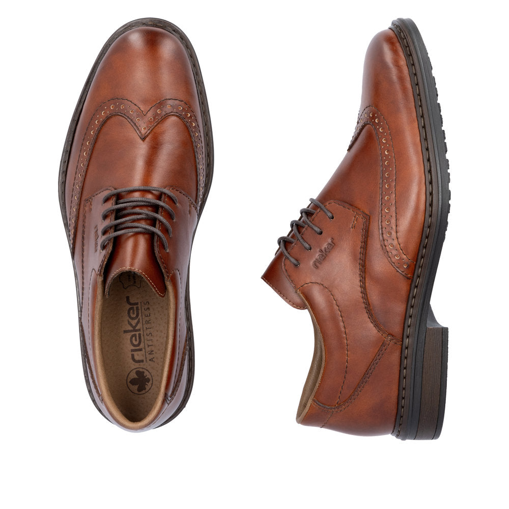 Rieker Mens Lace Up Brogue Gibson
