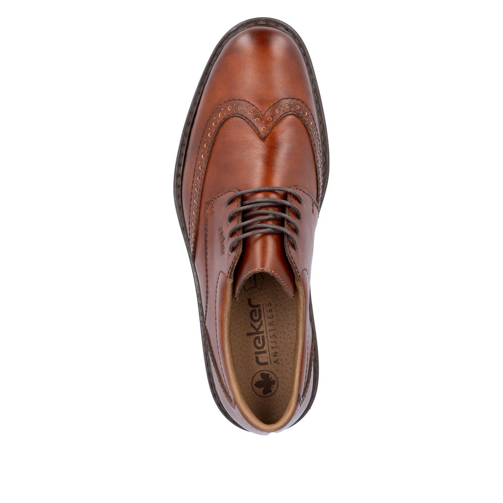 Rieker Mens Lace Up Brogue Gibson
