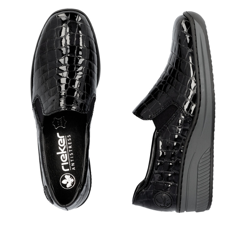 Rieker Ladies Croc Wedge Shoe