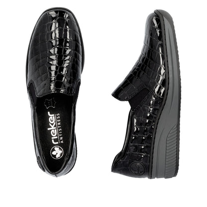 Rieker Ladies Croc Wedge Shoe