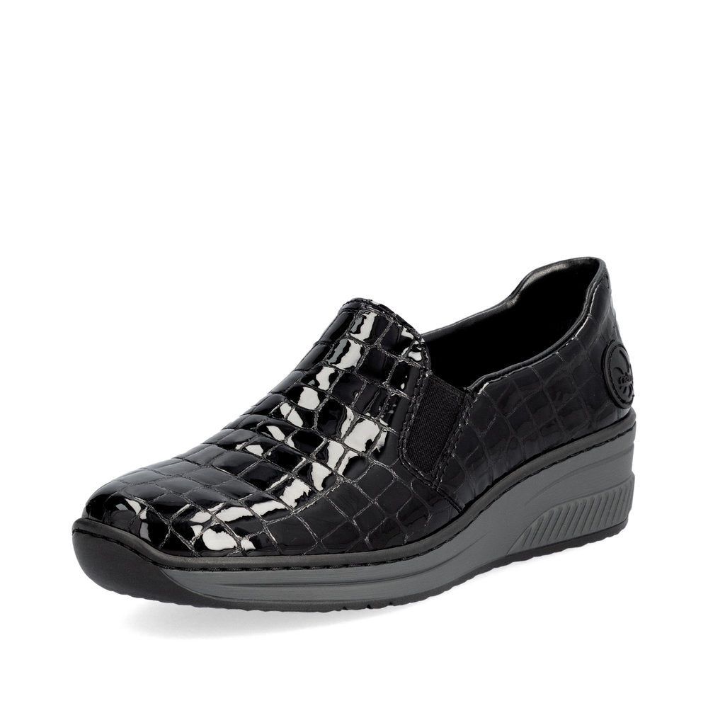 Rieker Ladies Croc Wedge Shoe