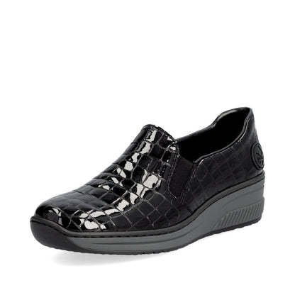Rieker Ladies Croc Wedge Shoe