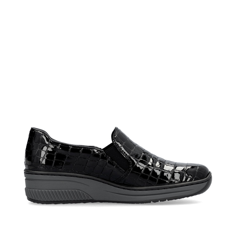 Rieker Ladies Croc Wedge Shoe